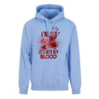 Im Ok Its Not My Blood Sarcastic Halloween Unisex Surf Hoodie