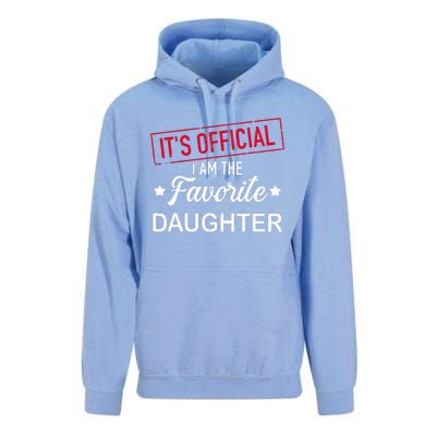 it's o.fficial i am the favorite daughter  Unisex Surf Hoodie