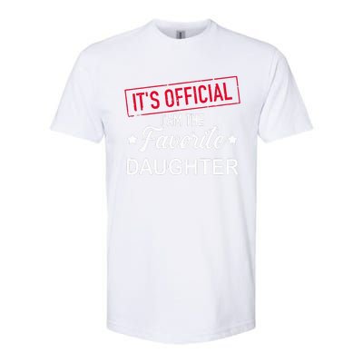 it's o.fficial i am the favorite daughter  Softstyle® CVC T-Shirt