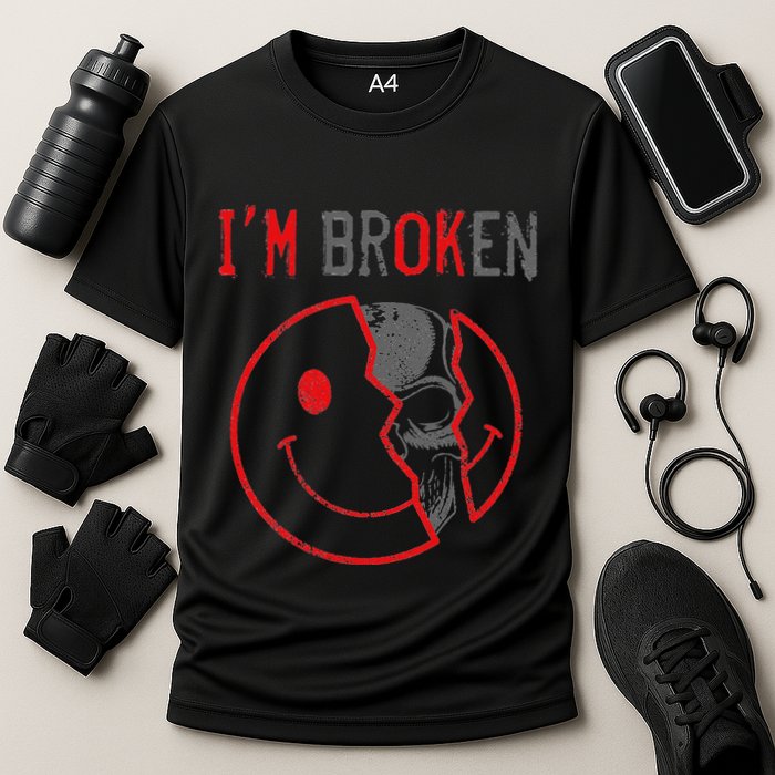 IM Ok IM Broken Invisible Illness I Am Ok Broken Performance Shirt