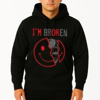 IM Ok IM Broken Invisible Illness I Am Ok Broken Hoodie