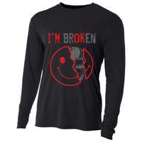 IM Ok IM Broken Invisible Illness I Am Ok Broken Cooling Performance Long Sleeve Crew