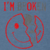 IM Ok IM Broken Invisible Illness I Am Ok Broken Garment-Dyed Sweatshirt
