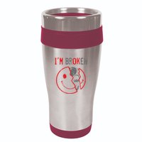 IM Ok IM Broken Invisible Illness I Am Ok Broken 16oz Travel Tumbler