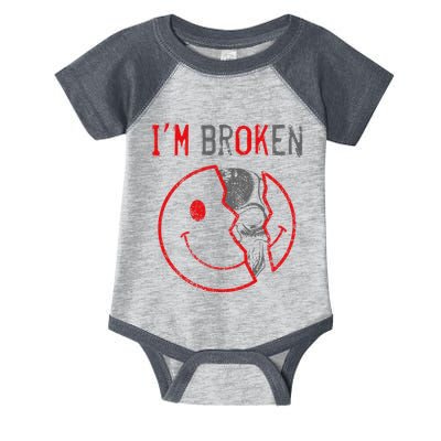 IM Ok IM Broken Invisible Illness I Am Ok Broken Infant Baby Jersey Bodysuit