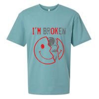 IM Ok IM Broken Invisible Illness I Am Ok Broken Sueded Cloud Jersey T-Shirt