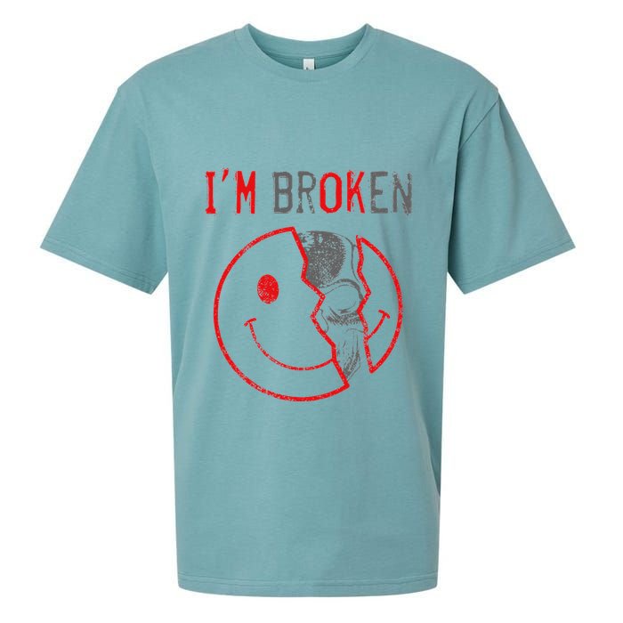 IM Ok IM Broken Invisible Illness I Am Ok Broken Sueded Cloud Jersey T-Shirt