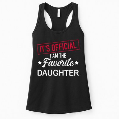 it's official i am the favorite daughter Womens Tank Top