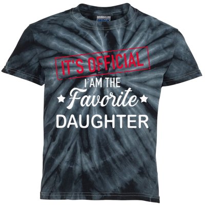 it's official i am the favorite daughter Kids Tie-Dye T-Shirt