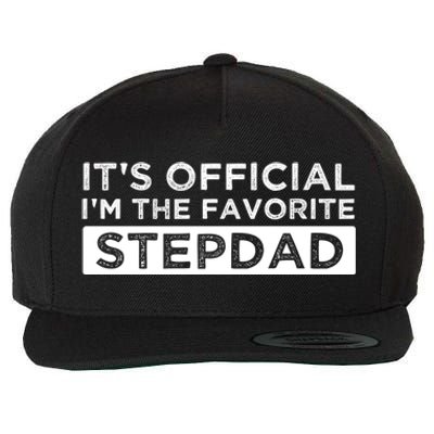 It's Officiclal I'm Bonusmeaningful Giftdad Bonus Father Stepdad Cool Gift Wool Snapback Cap