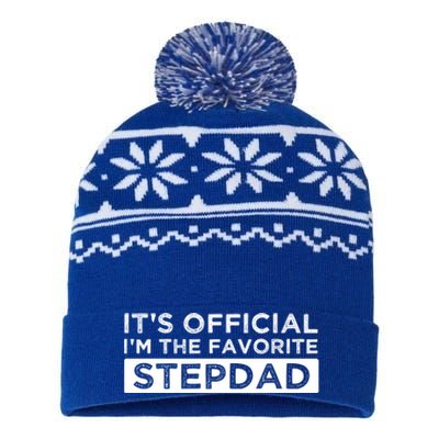 It's Officiclal I'm Bonusmeaningful Giftdad Bonus Father Stepdad Cool Gift USA-Made Snowflake Beanie