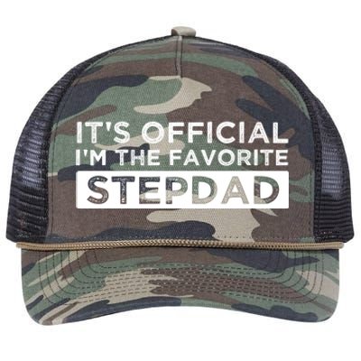 It's Officiclal I'm Bonusmeaningful Giftdad Bonus Father Stepdad Cool Gift Retro Rope Trucker Hat Cap