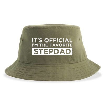 It's Officiclal I'm Bonusmeaningful Giftdad Bonus Father Stepdad Cool Gift Sustainable Bucket Hat