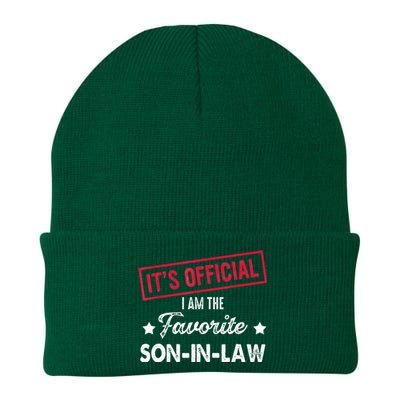 It's O.fficial I'm The Favorite SonInLaw  Knit Cap Winter Beanie