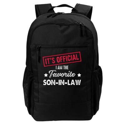 It's O.fficial I'm The Favorite SonInLaw  Daily Commute Backpack