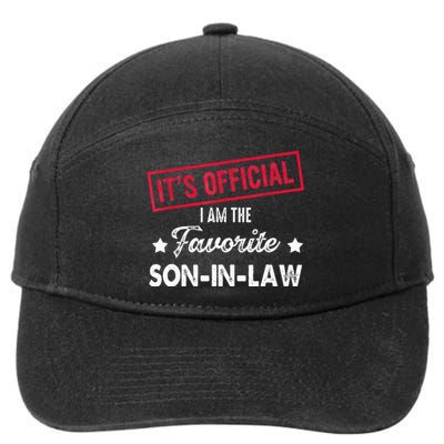 It's O.fficial I'm The Favorite SonInLaw  7-Panel Snapback Hat