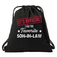 It's O.fficial I'm The Favorite SonInLaw  Drawstring Bag