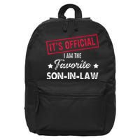 It's O.fficial I'm The Favorite SonInLaw  16 in Basic Backpack