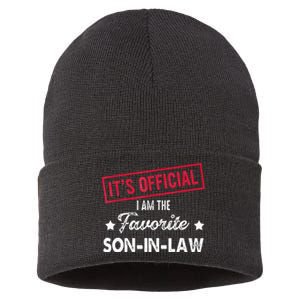 It's O.fficial I'm The Favorite SonInLaw  Sustainable Knit Beanie