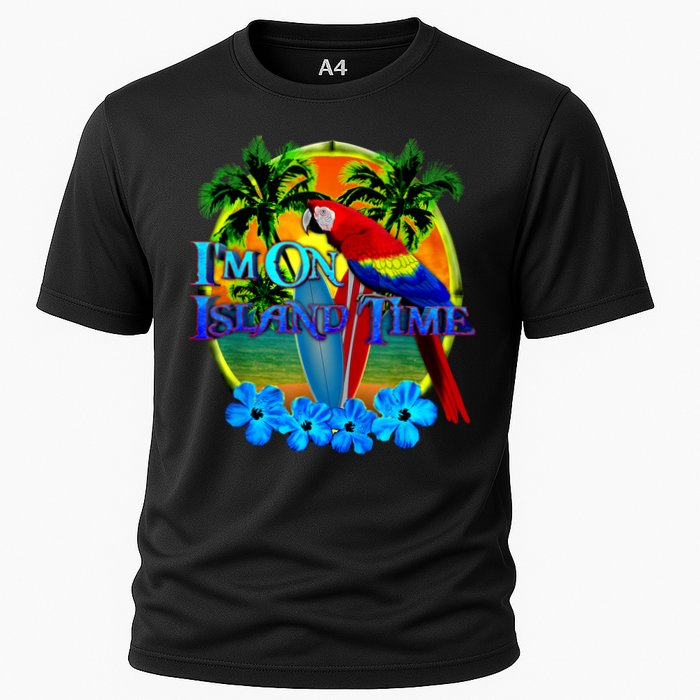 Im On Island Time Tropical Beach Cooling Performance Crew T-Shirt