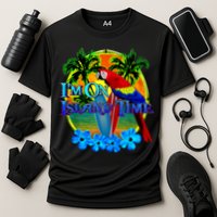 Im On Island Time Tropical Beach Cooling Performance Crew T-Shirt