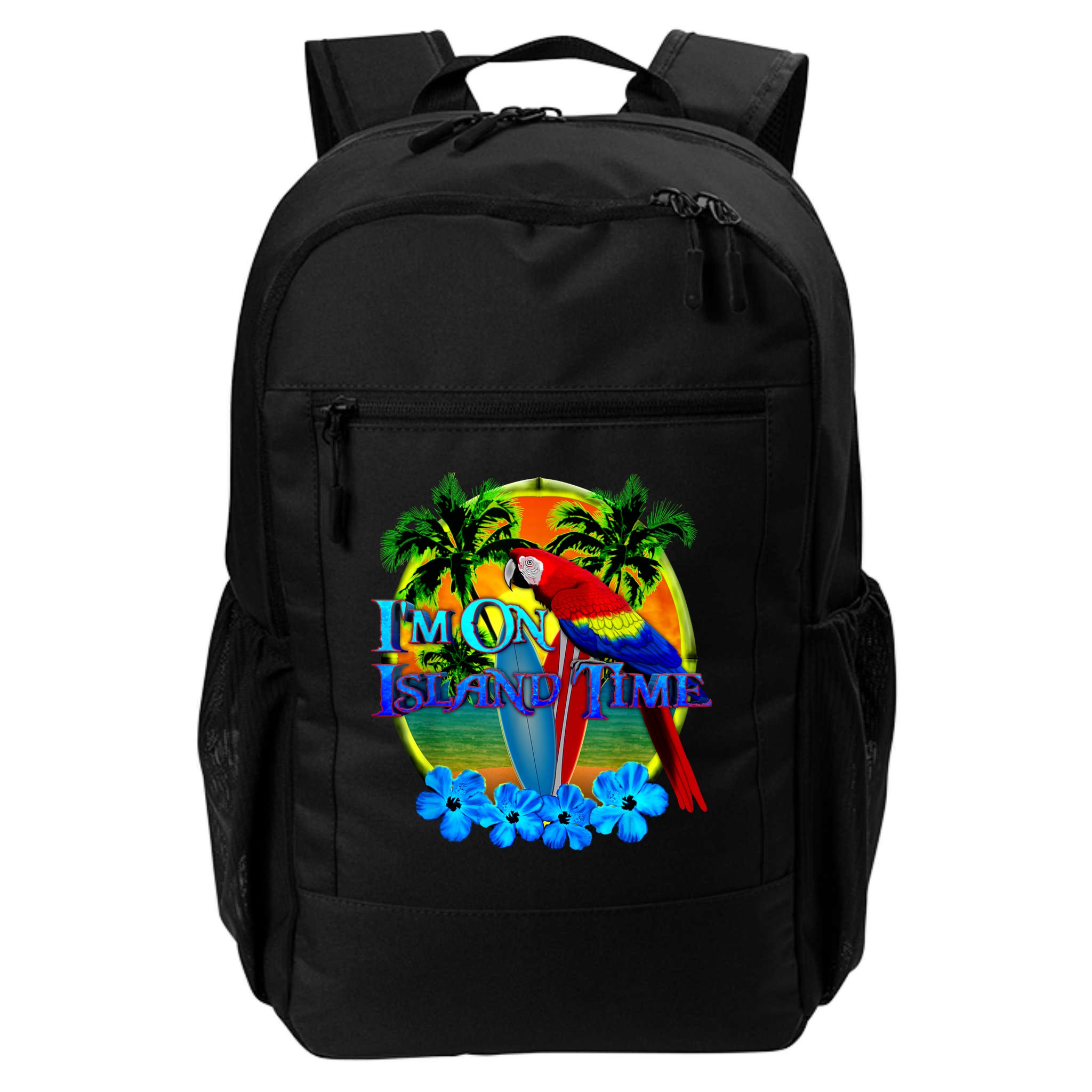Im On Island Time Tropical Beach Backpack
