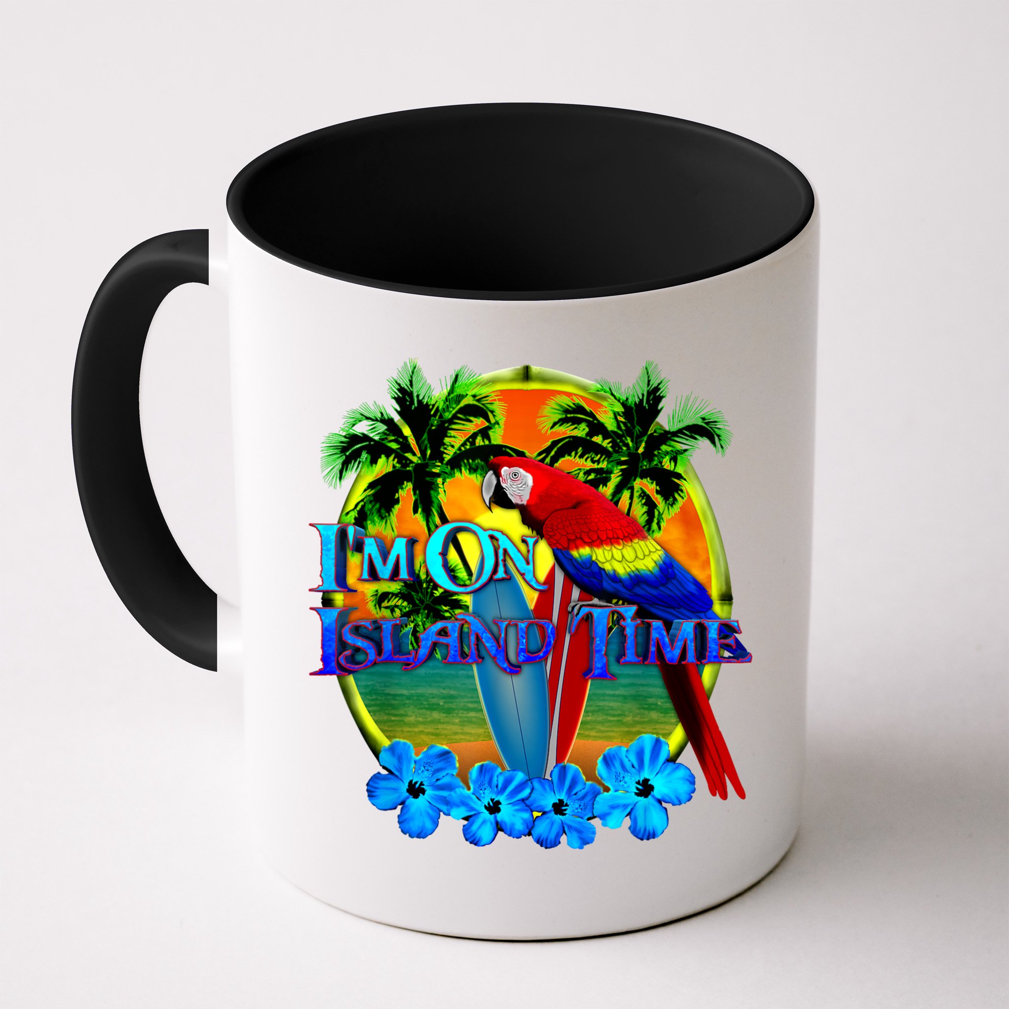 Im On Island Time Tropical Beach Mug