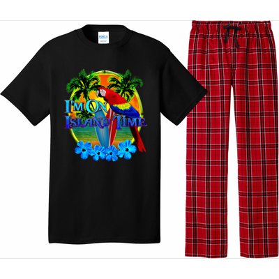 Im On Island Time Tropical Beach Pajama Set