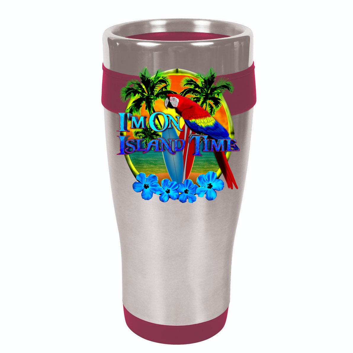 Im On Island Time Tropical Beach Cooling Performance Long Sleeve Crew