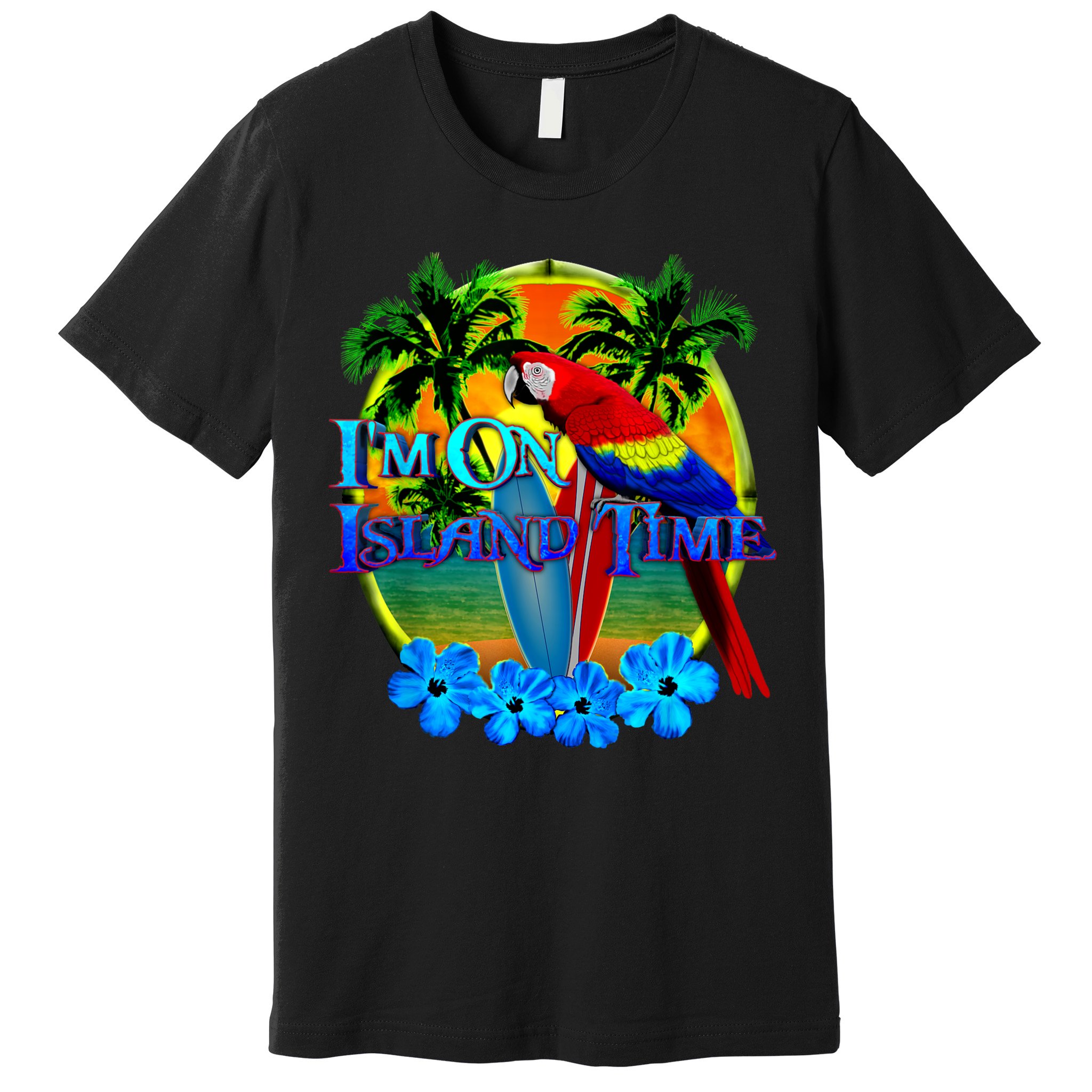 Im On Island Time Tropical Beach Premium T-Shirt