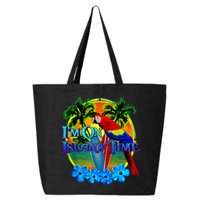 Im On Island Time Tropical Beach 25L Jumbo Tote