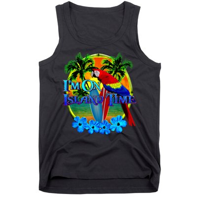 Im On Island Time Tropical Beach Tank Top