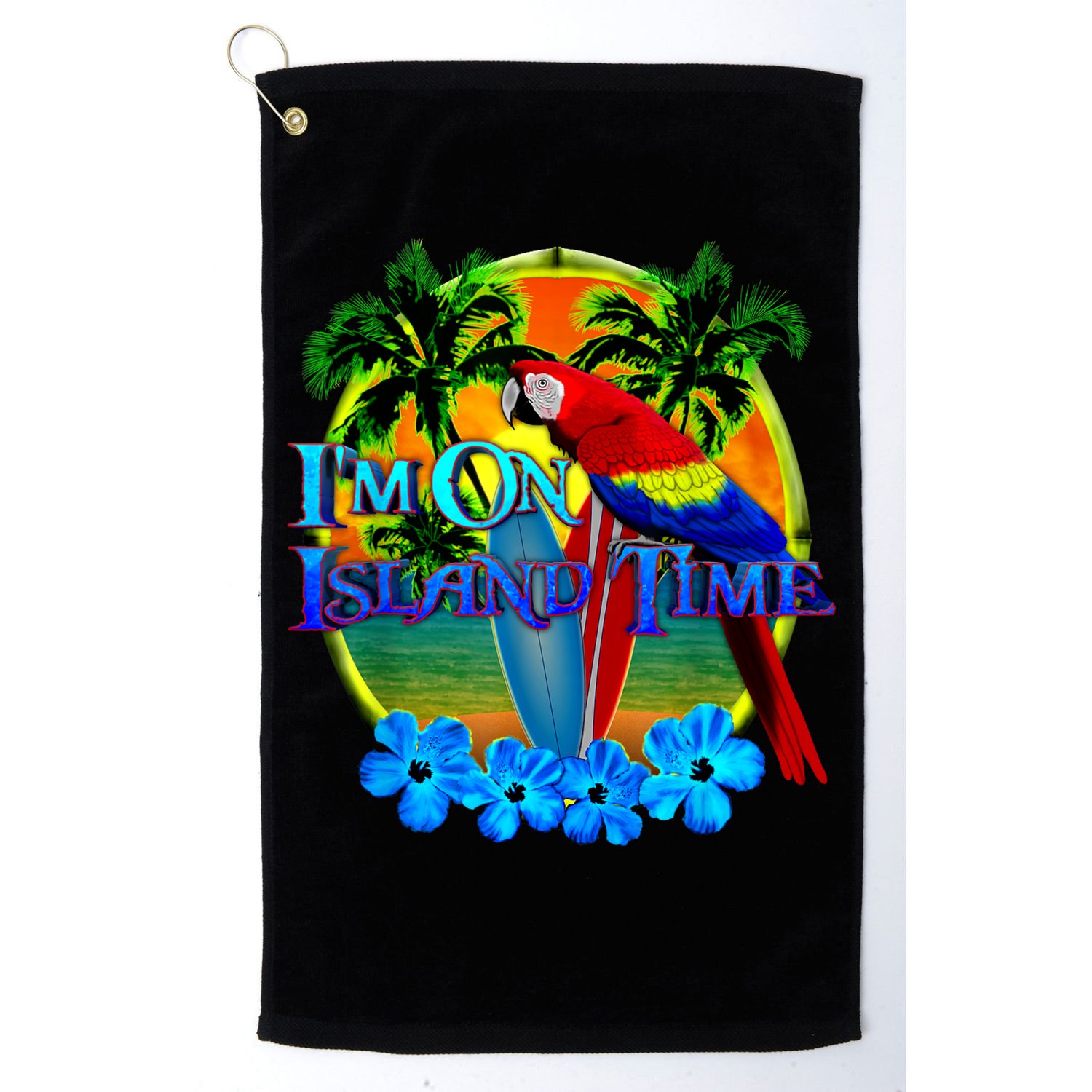 Im On Island Time Tropical Beach Golf Towel