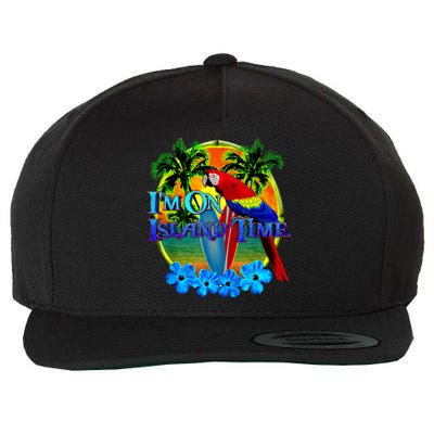 Im On Island Time Tropical Beach Wool Snapback Cap
