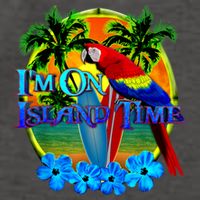 Im On Island Time Tropical Beach Vector Backpack