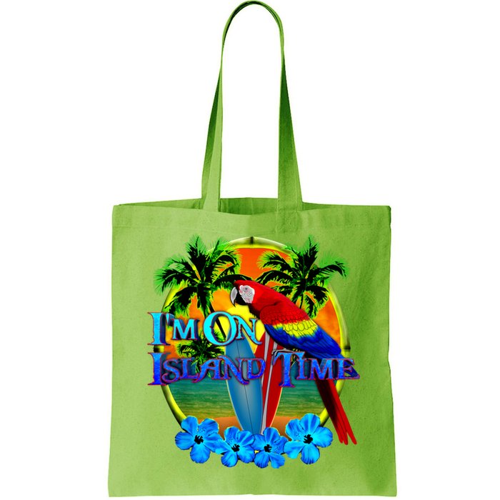 Im On Island Time Tropical Beach Bag