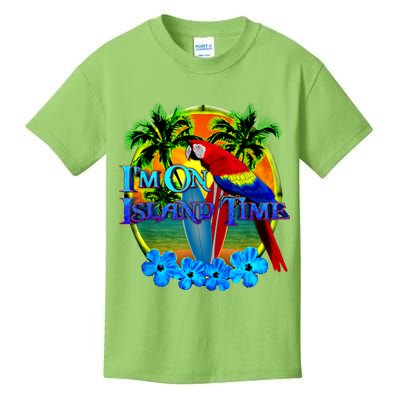 Im On Island Time Tropical Beach Kids T-Shirt