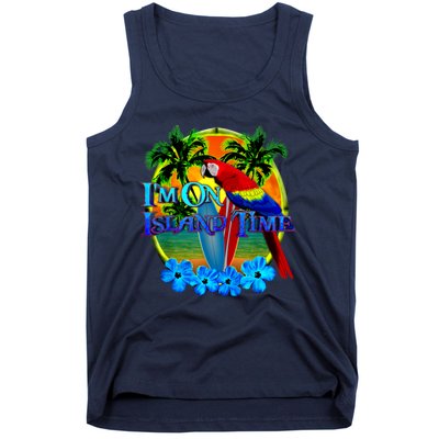 Im On Island Time Tropical Beach Tank Top