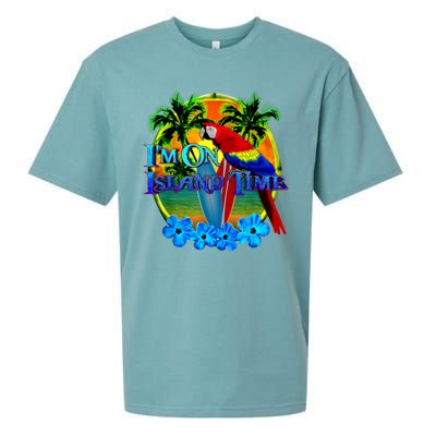 Im On Island Time Tropical Beach Sueded Cloud Jersey T-Shirt