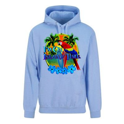 Im On Island Time Tropical Beach Unisex Surf Hoodie