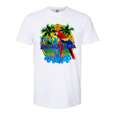 Im On Island Time Tropical Beach Softstyle CVC T-Shirt