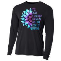 Its Okay If Only Thing You Do Is Breathe Suicide Prevention Cooling Performance Long Sleeve Crew