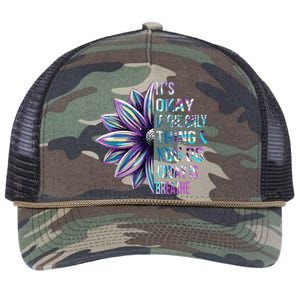 Its Okay If The Only Thing You Do Today Is Breathe Retro Rope Trucker Hat Cap