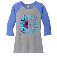 It's Okay If Only Thing You Do Is Breathe Suicide Prevention Women's Tri-Blend 3/4-Sleeve Raglan Shirt