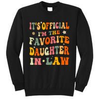 It's O.fficial I'm The Favorite Daughter In Law Funny Wedding Tall Sweatshirt