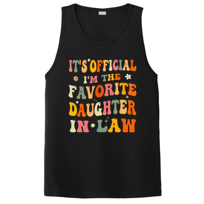 It's O.fficial I'm The Favorite Daughter In Law Funny Wedding PosiCharge Competitor Tank