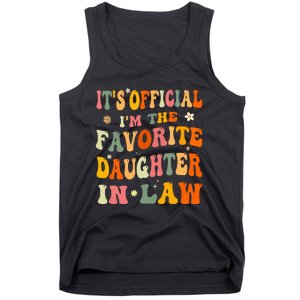 It's O.fficial I'm The Favorite Daughter In Law Funny Wedding Tank Top