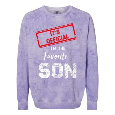 Its Official IM The Favorite Son Colorblast Crewneck Sweatshirt