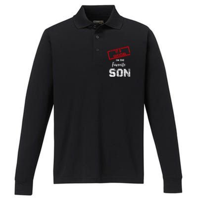 Its Official IM The Favorite Son Performance Long Sleeve Polo