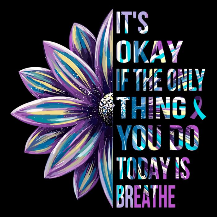 ItS Okay If The Only Thing You Do Today Is Breathe 16 in Basic Backpack